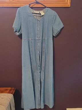 Oh! Mamma Light Wash Denim Dress